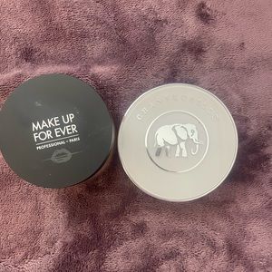 Chantecaille foundation and make up forever powder